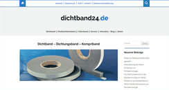 Desktop Screenshot of dichtband24.de