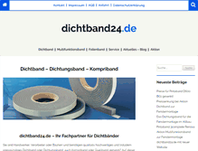 Tablet Screenshot of dichtband24.de